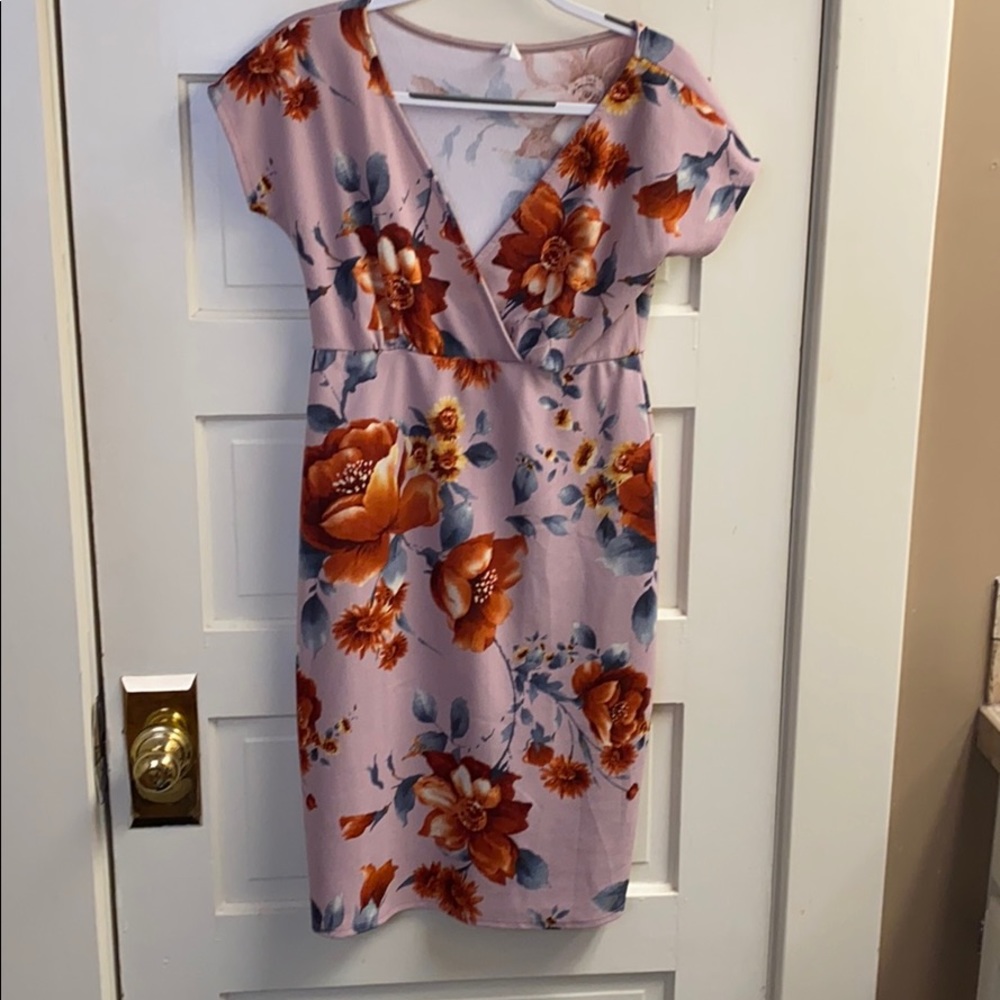 Large Pink Blush Breastfeeding Friendly Dress